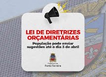 População de Porto Ferreira pode enviar sugestões à Lei de Diretrizes Orçamentárias até 3 de abril