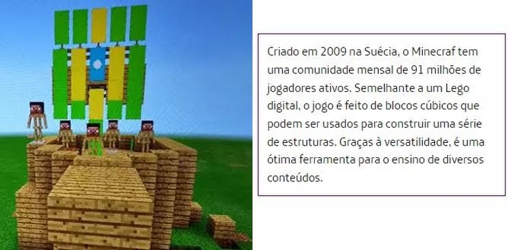 Vila Criativa de Santos ensinará programação usando o jogo Minecraft