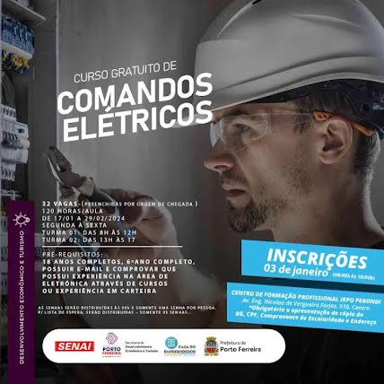 Porto Ferreira abrirá inscrições para o curso de comandos elétricos na