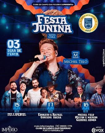 17/06 - SÁBADO TEM MEGA FESTA JUNINA