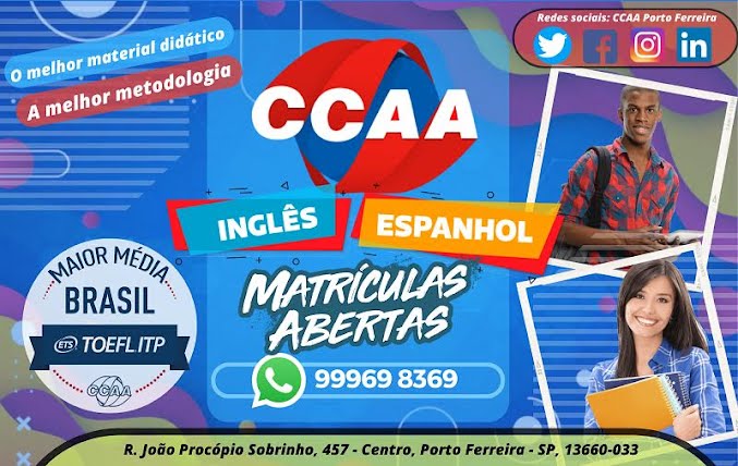 Ccaa Abre Inscri Es Para Realiza O Do Toefl Itp Em Porto Ferreira