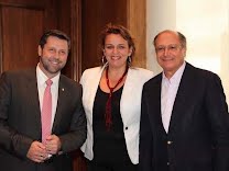 Renata Braga se encontra com Alckmin e Carlos Sampaio em São Paulo