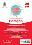 Dia Mundial do Coração terá atividades e serviços de saúde na praça central