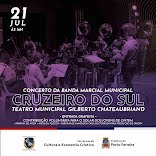 Banda Marcial Municipal Cruzeiro do Sul de Porto Ferreira apresenta concerto neste domingo(21/07)