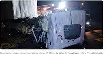 Santa Rita do Passa Quatro: Motorista morre após colisão traseira entre carretas na Anhanguera