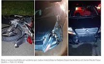 Motociclista morre após bater em carro e ser atropelado por outro em Santa Rita do Passa Quatro