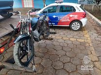 GCM de Porto Ferreira apreende motocicleta com características adulteradas